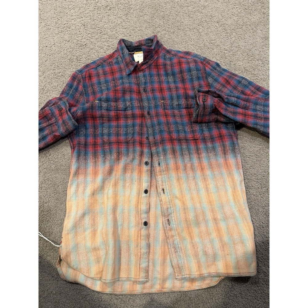 Koto Men's Colorful Long‎ Sleeve Button Down Men's Size Medium